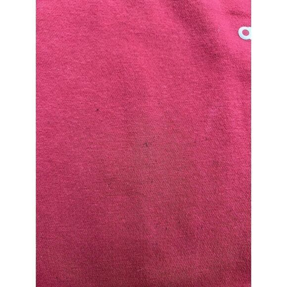 Adidas Essentials Women's Size Medium Red 3 Stripe Sweatshirt Pullover - Picture 3 of 8